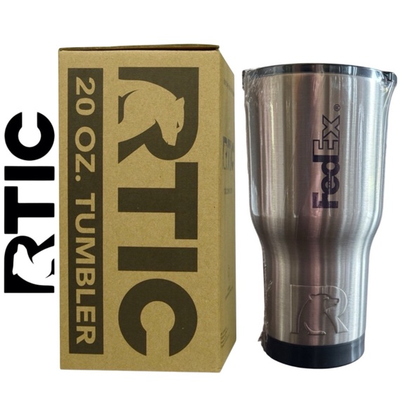 NIB RTIC FedEx 20oz. Insulated SS Tumbler - Picture 1 of 5